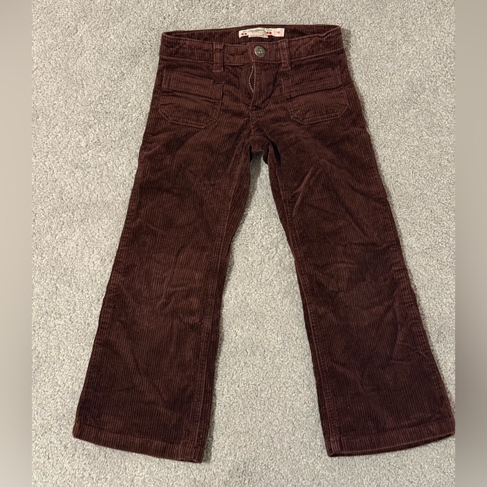 Bonpoint Burgundy Corduroy Pants - 4Y